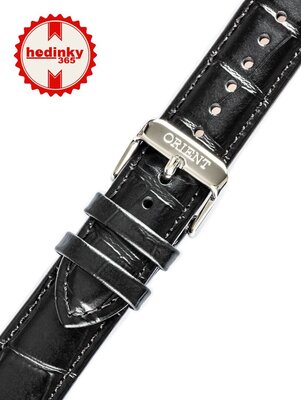 Leather strap Orient UL020018J0, black